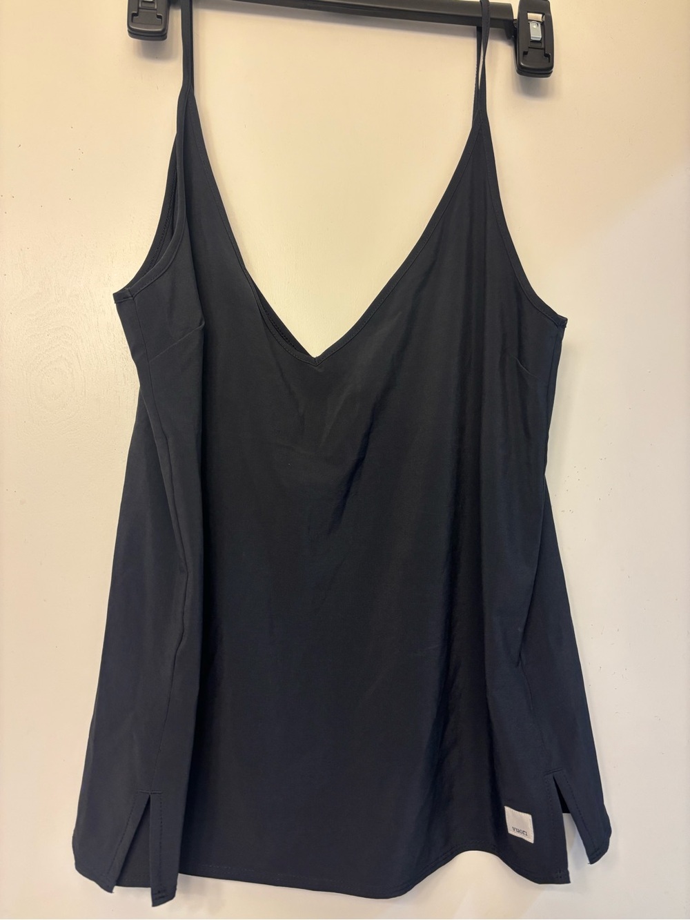 Vuori Black Spaghetti Strap V-Neck Camisole